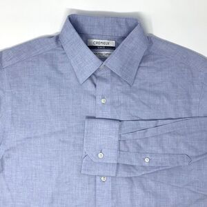 Cremieux Blue Slim Fit Cotton Long Sleeve Button Up Men's‎ Shirt Size Large
